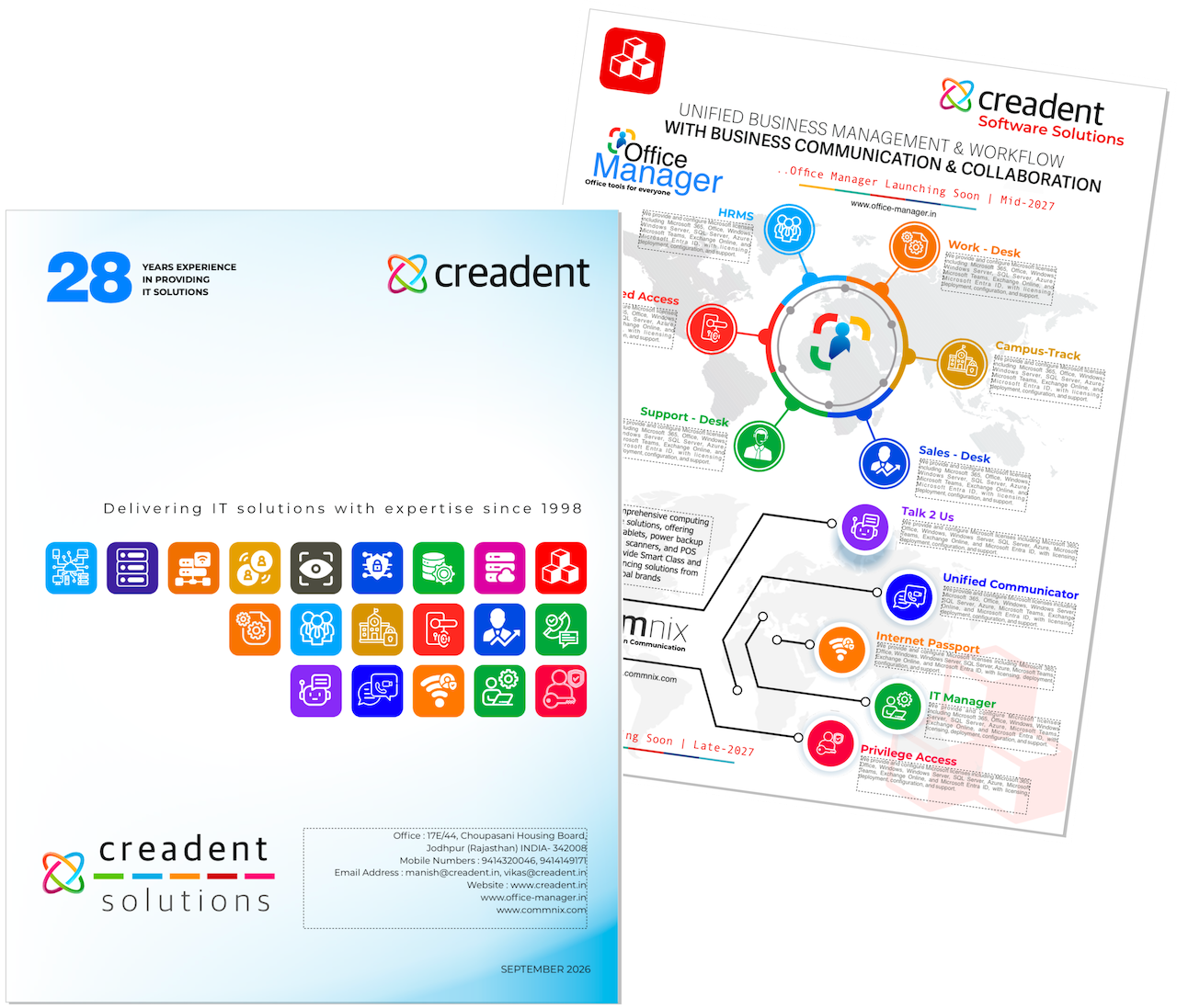 CREADENT Solutions brochures and product documentation